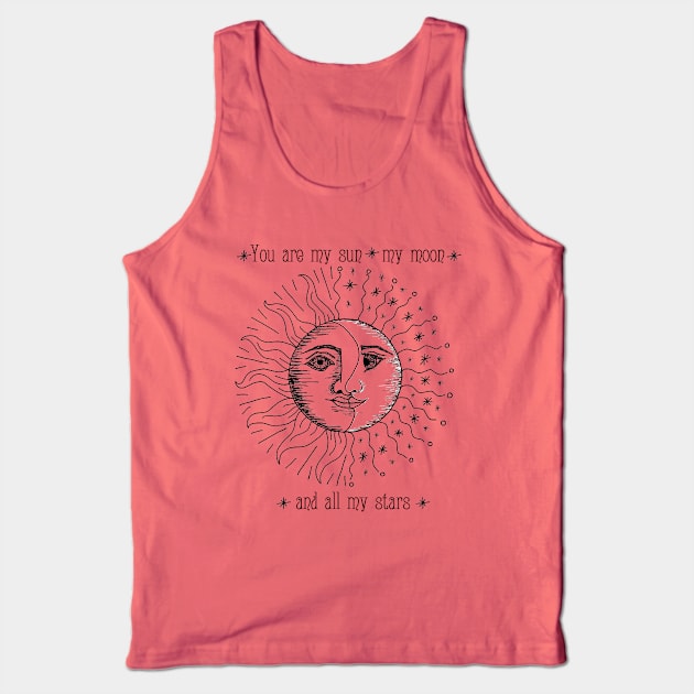 Sun, Moon, and Stars © Tank Top by Padruig Design